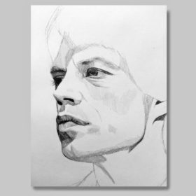 print-potlood-tekening-mick-jagger-mae-smith-jessy-langen